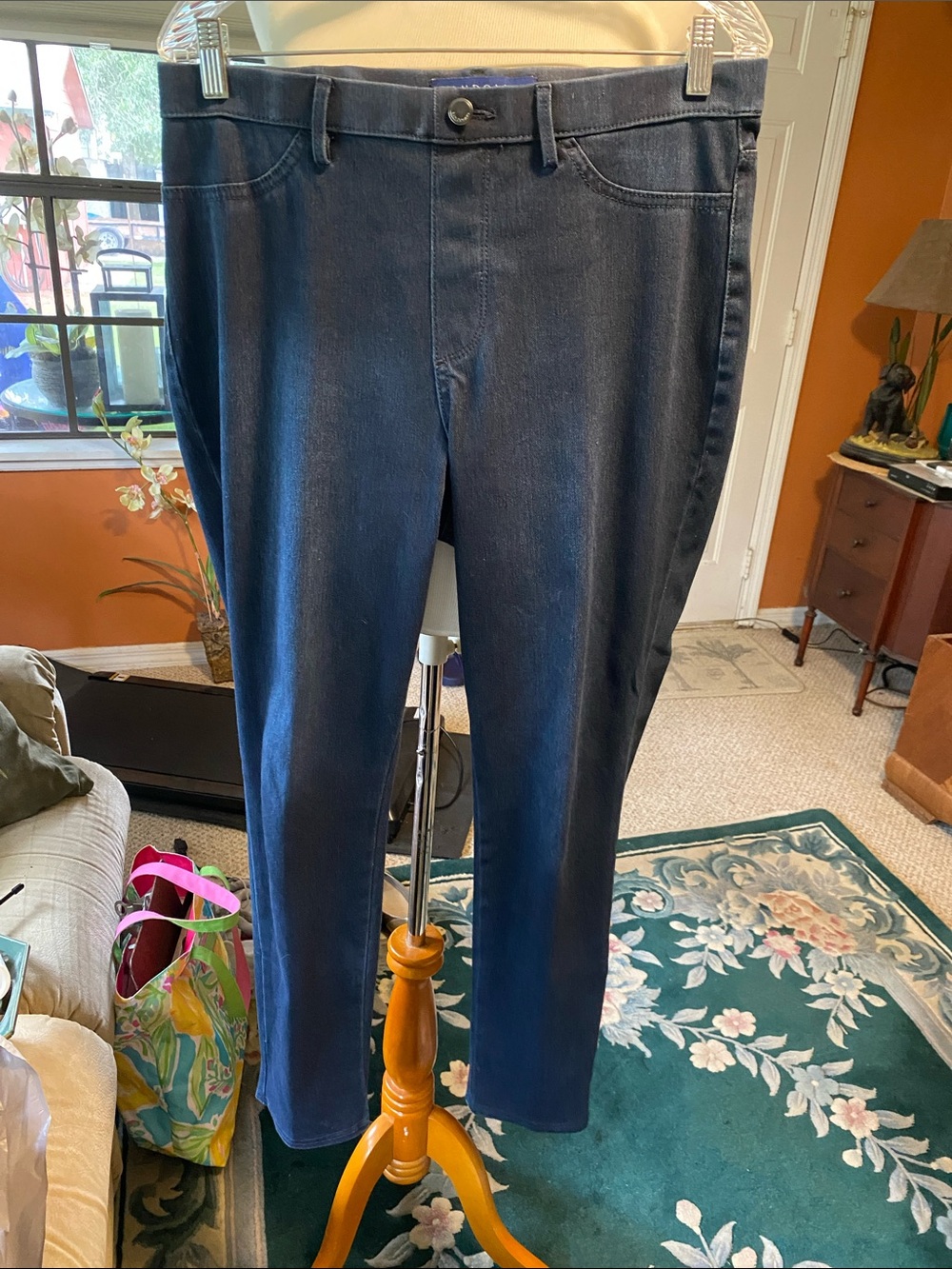 BANDOLINO Women's Dark Blue Straight-Leg Jeans